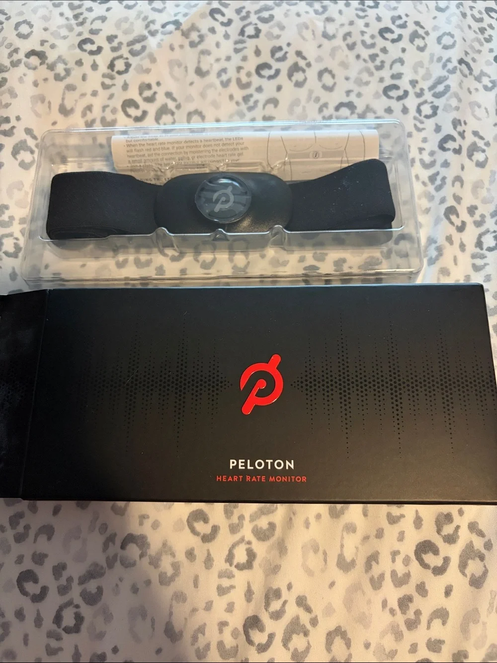 Peloton Black Strap Heart Rate Monitor with Red Logo NIB